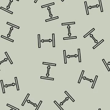 White space ux ui design line vector seamless pattern Stock Illustration