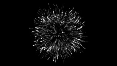 White Sparks Exploding Outward Stockbeeldmateriaal 346303754