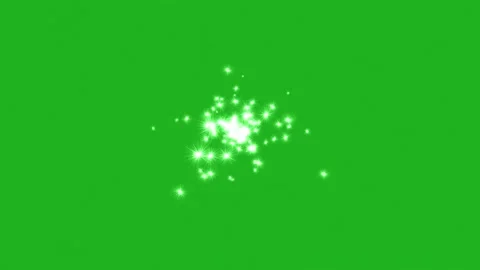 White sparks extraction motion graphics with green screen background Stock Footage 163820696