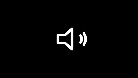 White Speaker Icon in Seamless Loop 스톡 동영상 346323249
