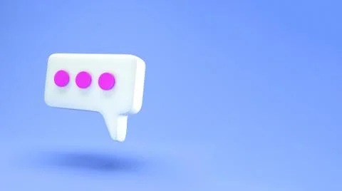 White Speech bubble chat icon isolated on blue background. Message creative c Foto stock
