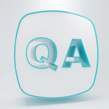 White Speech bubbles with Question and Answer icon isolated on grey backgro.. Stock Illustration