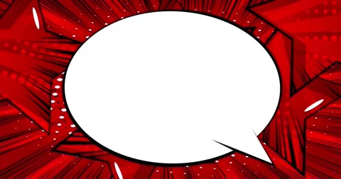 White Speech Bubbles with red stars Stock Footage 169983438