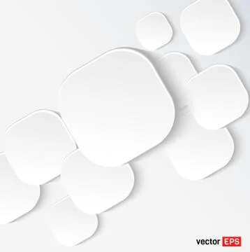 White speech  cloud Stock Illustration