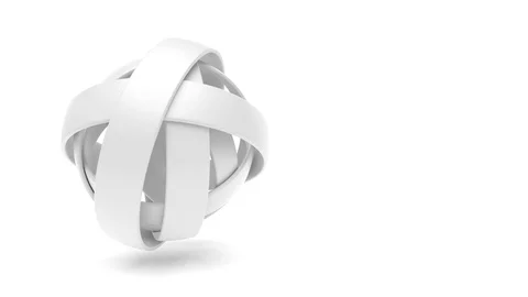 White Sphere Animation. Abstract Motion Graphic Stock Footage 111501653