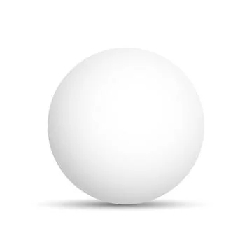 White sphere with dropped shadow Stock Illustration