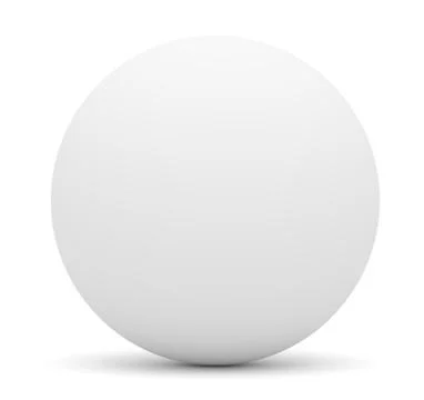 White sphere, isolated Stock Illustration