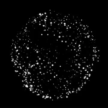 White sphere or ball. Power energy particle effect. Digital computer data and Stock Illustration