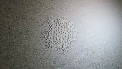 White spheres abstract movement. Stock Footage 123018132