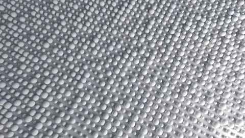 White Spheres Top View In Perspective Stock Illustration
