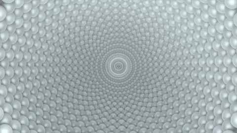 White Spherical Formation Loop Video stock 145100757