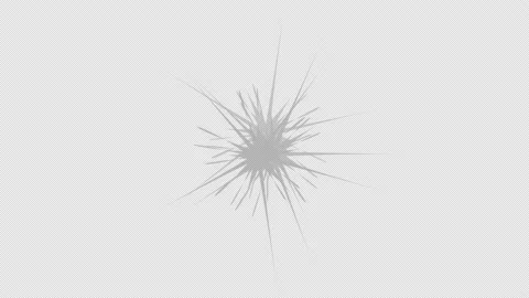 White Spike Burst With Alpha Stock-Footage 150656421