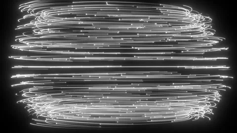 White Spinning Particle Vortex Light Animation Loop Stock Footage 314413288