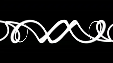 White spiral - digital animation Stock Footage