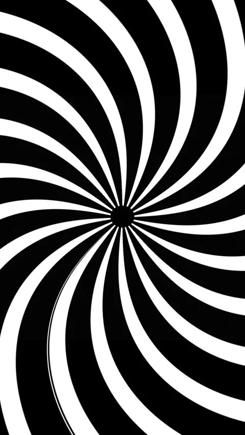 White Spiral Vortex on Black Background. Abstract Vertical Animation Background Stock Footage 323470742