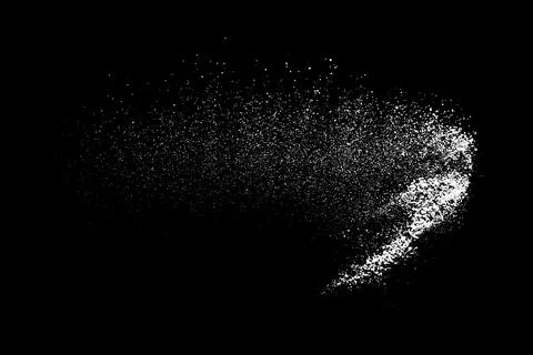 White splashes isolated on black background. 스톡 일러스트