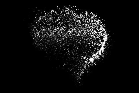 White splashes isolated on black background. 스톡 일러스트