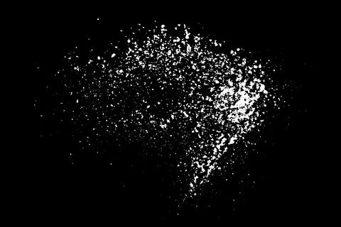 White splashes isolated on black background. 스톡 일러스트