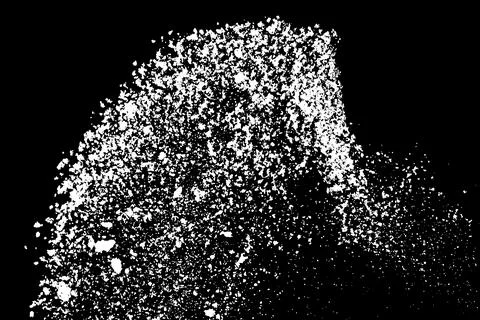 White splashes isolated on black background. 스톡 일러스트