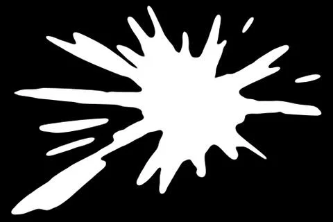 White Splatter Stock Illustration