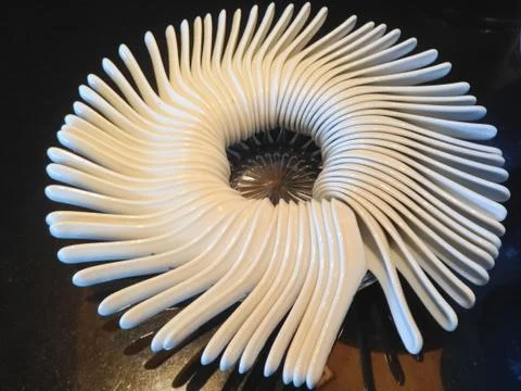 White spoons Stock Photos