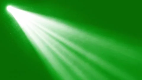White Spotlight Beam with Dust Particles on Green Screen 스톡 동영상 331309347