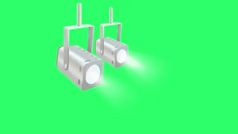 White spotlights Isolate Stock Footage 150670895