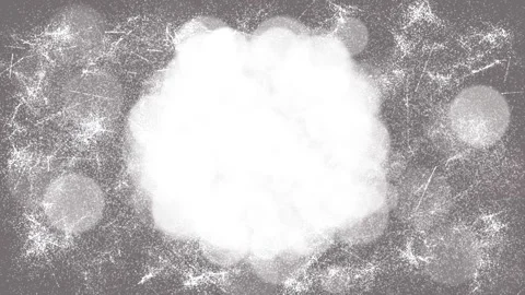 White spots on a gray background. White circles on a dark gray  animation Stock Footage 314614733