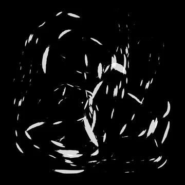 White spots splattered on a black base Stock Illustration
