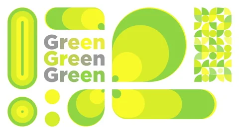 White spotted background with green elements in 4k video. Video stock 155506166