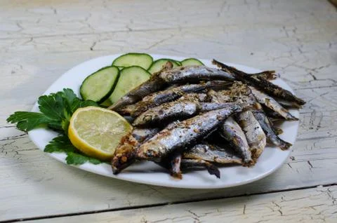 White sprats Foto stock