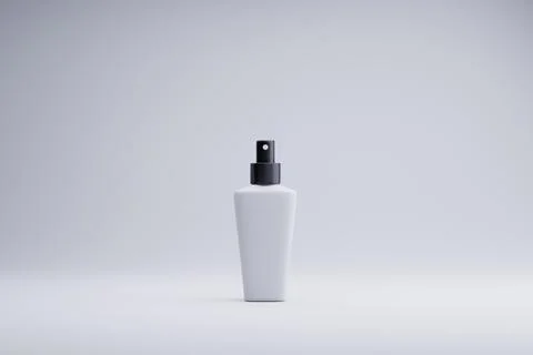 White spray bottle, studio backdrop, minimalist, product display Stock Illustration