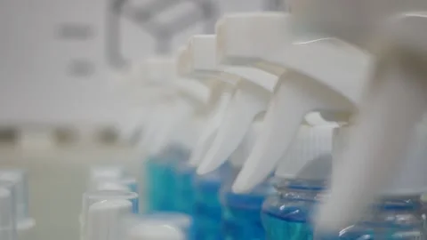 White spray guns on a store shelf 스톡 동영상 143855035