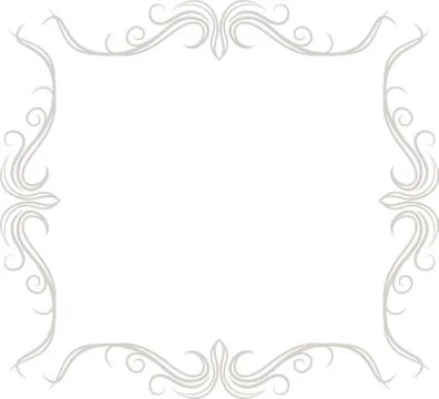 White Square antique pattern frame Stock Illustration