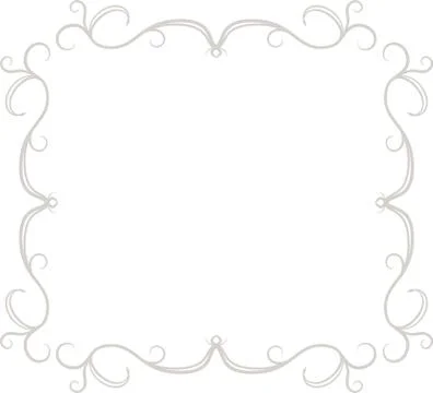 White Square antique pattern frame Stock Illustration