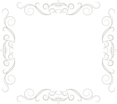 White Square antique pattern frame Stock Illustration