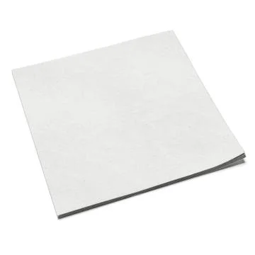 White Square Bar Napkin Illustrazione stock