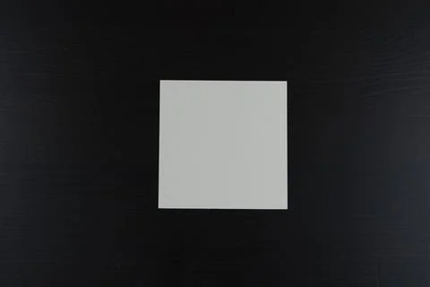 White square on black background Stock Photos