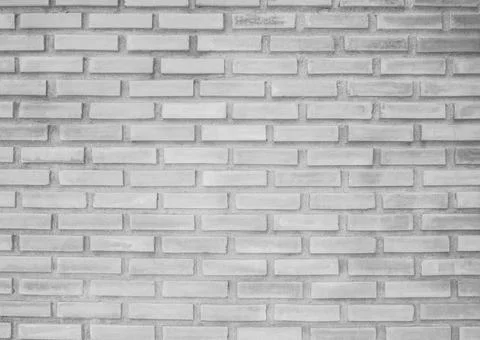 White square brick, wall texture, retro, strong, used to decorate the show. Stock Photos