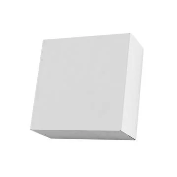 A white Square Corrugated Box image isolated on a white background Stock Illustration