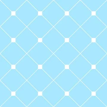 White Square Diamond Grid Light Blue Background. Classic Minimal Pattern Text Stock Illustration