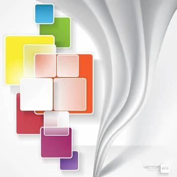 White Square Element White Square Element On Stripes Background. Vector Il... Stock Photos