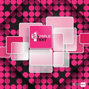 White Square Element White Square Element On Stripes Background. Vector Il... Stock Photos