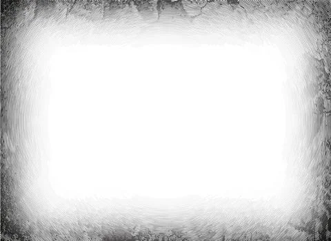 A white square frame with a grey border, frame with snowflakes effect Stock-Illustration