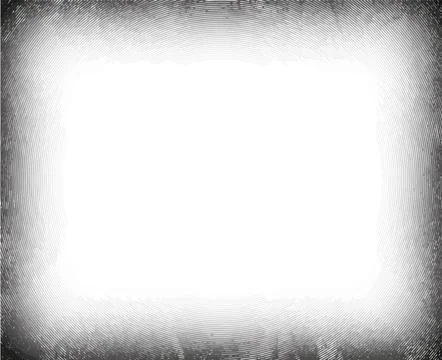 A white square frame with a grey border, frame with snowflakes effect Stock-Illustration