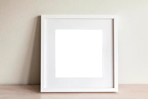 White square frame mockup 스톡 사진