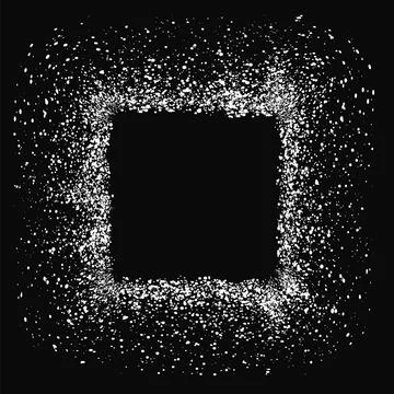 White Square Frame White Square Frame Isolated on Black Background Copyrig... Stock Photos