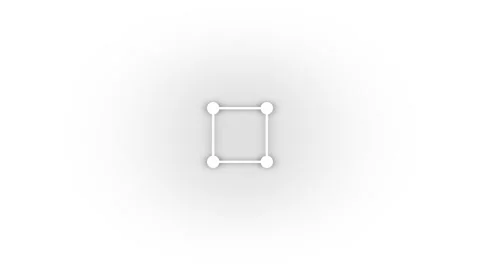 White square icon with shadow isolated on white background. Stock Footage 203529057