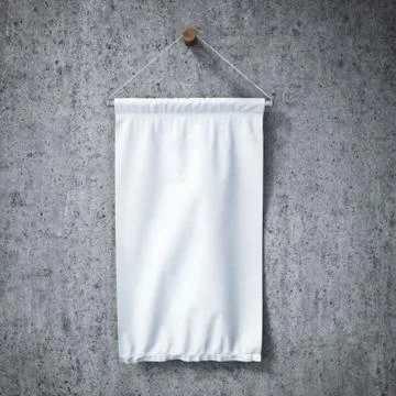 White square pennant hanging Stock Illustration