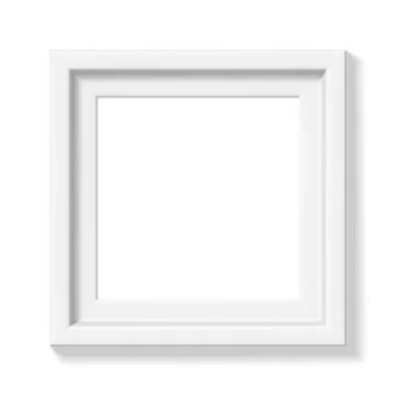 White square picture frame Stock Illustration